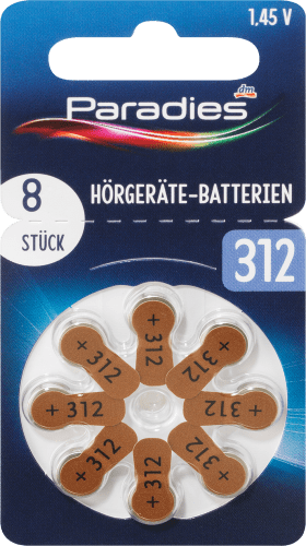 Batterien Hörgräte 312, 8 St
