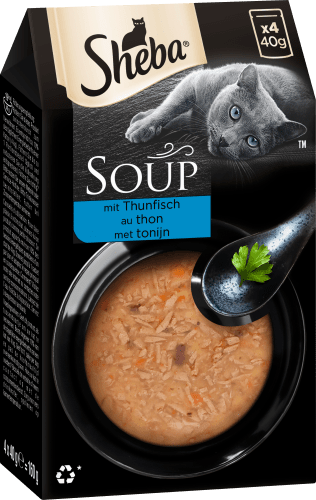 Katze Thunfisch, Nassfutter Soup mit g Multipack (4x40 160 g),
