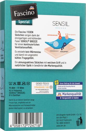 Söckchen SENSIL® Breeze 15 St DEN, 1 make-up, Gr. 35-38