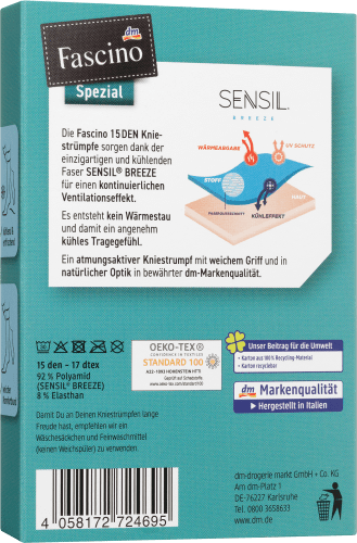 Kniestrümpfe SENSIL® Breeze 15 DEN, Gr. make-up, St 39-42, 1