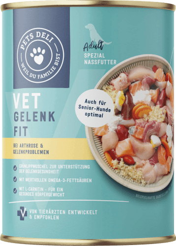 Nassfutter Gelenk & VET für g mit Lachs fit Hunde, Huhn, 400 Quinoa,