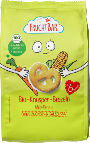 Babysnack Knusper-Brezeln Mais & Karotte, ab 6 Monaten, 25 g