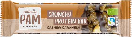 Proteinriegel Crunchy Protein Bar, 30 Caramela, Cashew g