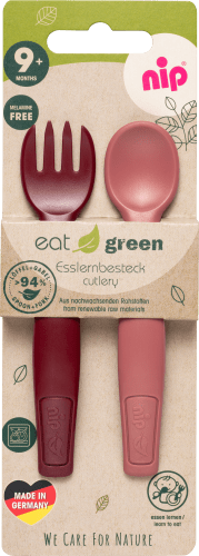 Besteck Eat Green rot, 2 St