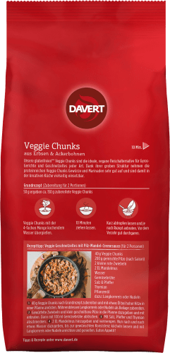 Veggie Chunks, Erbsen & Ackerbohnen, 100 g