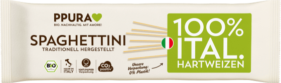 Nudeln, Spaghettini aus italienischem Hartweizen, 500 g