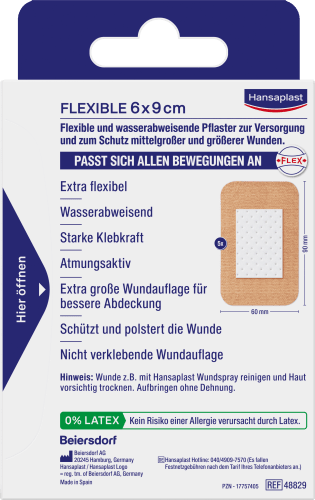 Flexibler St (6x9 Wundverband 5 cm),