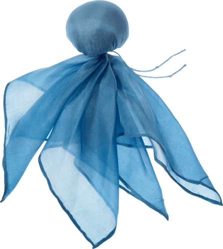 Püppchen aus Seide 28cm, x 1 ca. 28 blau, St Baumwolle, und