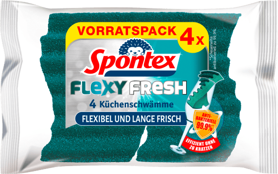 Geschirrschwämme Flexy Fresh, 4 St | Spülbürsten & Spülschwämme