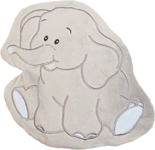 Traubenkern-Kissen Wärmezoo mit Bezug, Elefant, 1 St