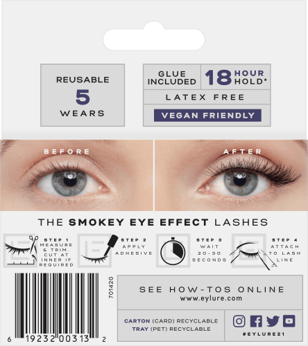 Eye Künstliche Wimpern Effect 21 (1 Paar), 1 Smokey St