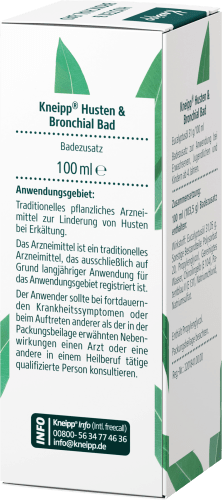 Erkältungsbad, Arzneibad Husten & 100 ml Bronchial