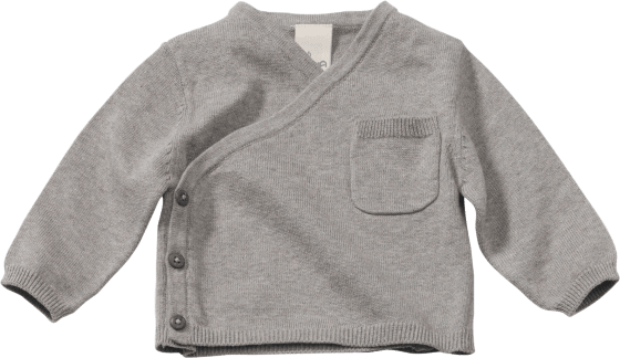 Baby Pullover, Gr. Bio-Baumwolle, grau, 1 68, St aus