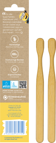 Bambus Jahren, 2 3 St Doppelpack, ab Kinder Minions Zahnbürste