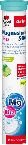 Magnesium 500 + B12 Brausetabletten 15 St, 97,5 g