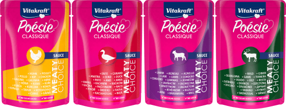 Multipack Soße, Katze, g g), Nassfutter 1020 Poésie in Classique, (12x85 Fleisch