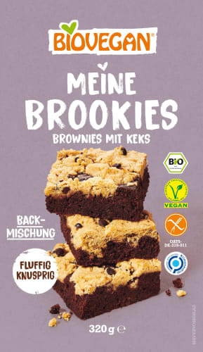 Backmischung, Meine Brookies, Brownies mit glutenfrei, g 320 Keks
