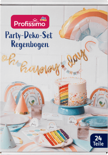 Party-Deko-Set Regenbogen, 1 St