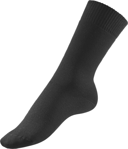 1 mit St 39-42, schwarz, Gr. Soft-Socken Bio-Baumwolle,