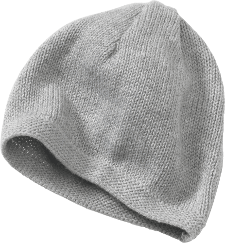 Mütze aus Strick, grau, Gr. 38/39, 1 St