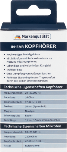 Kopfhörer In-Ear, 1 St