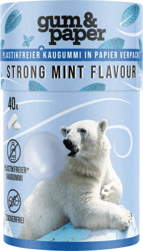 Kaugummi, Strong Mint Flavour, zuckerfrei (40 Stück), 55 g
