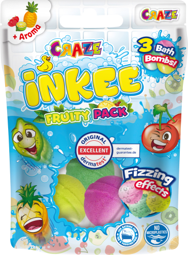 Kinder Badezusatz Badebombe Fruity 3 Pack, St