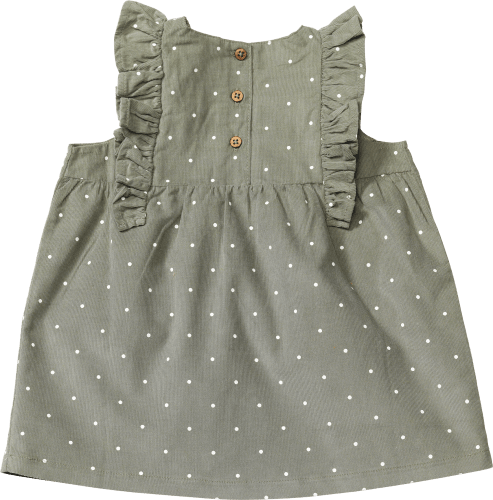 Kleid aus Cord 86, mit St grün, Gr. Punkten, 1