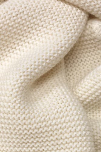 Bio-Wolle, St weiß, cm, x aus Decke 100 1 80 ca.
