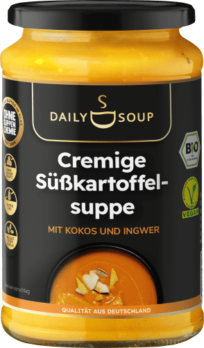 Suppe, Süßkartoffel mit Kokos & Ingwer, cremig, 380 g