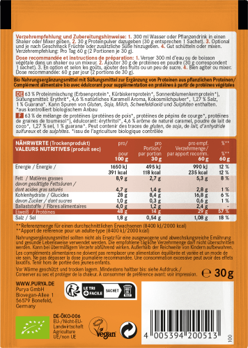 Proteinpulver 48% Salted Caramel mit g Guarana, 30