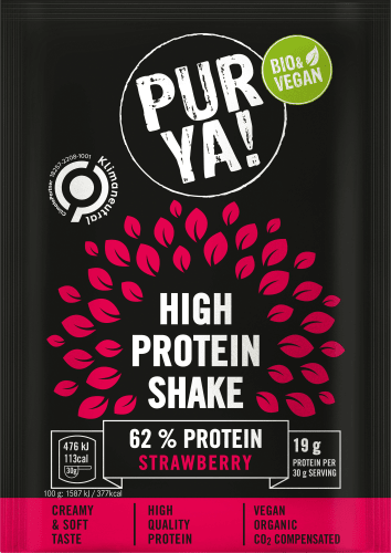 Proteinpulver 62% High Protein, Strawberry, 30 g