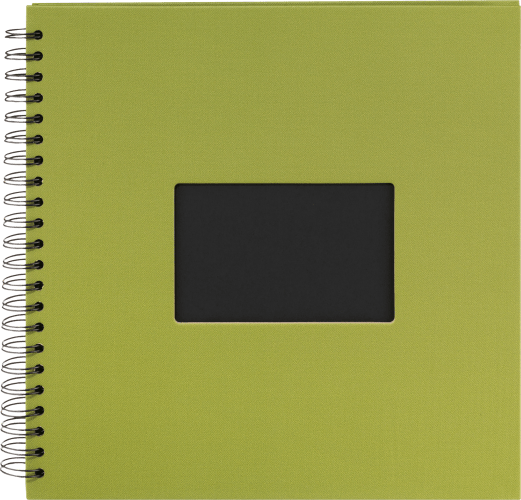 Fotoalbum Profi 30x30 cm, Grün mit schwarzen 1 Innenseiten, St