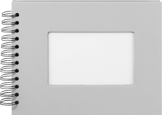 Fotoalbum Profi 23x18 cm, Grau mit weißen Innenseiten, 1 St