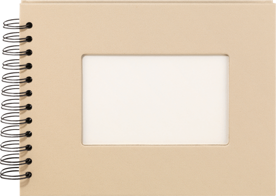 Fotoalbum Profi 23x18 cm, Beige mit weißen Innenseiten, 1 St | Fotoalben & Sticker