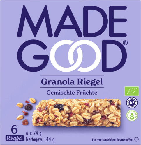 Müsliriegel, Granola gemischte Früchte (6 Stück), 144 g