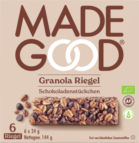 Schokoladenstückchen Müsliriegel, g Granola Stück), (6 144