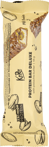 Proteinriegel 25%, Deluxe mit Pistazienbutter, 55 g