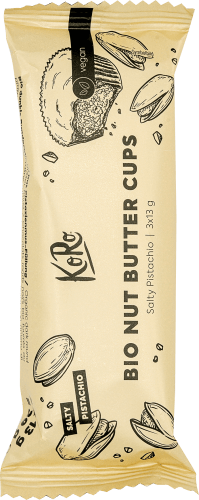 Nussbutter Cups, Salty Pistachio (3 Stück), 39 g