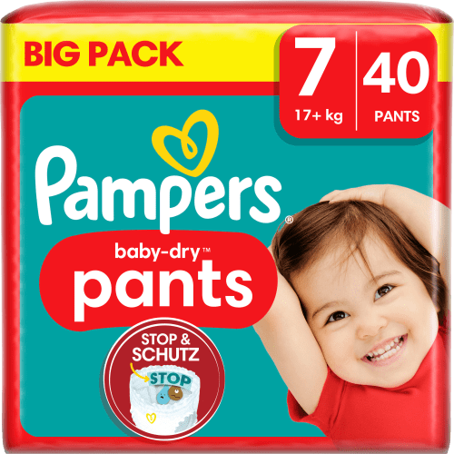 Baby Gr.7 Big (17+ 40 St kg), Large Pack, Pants Extra Dry Baby
