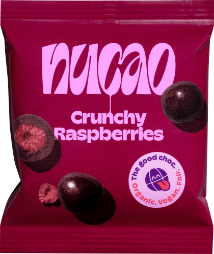 Trockenfrüchte, Crunchy Raspberries, Himbeeren mit Schokolade, 50 g