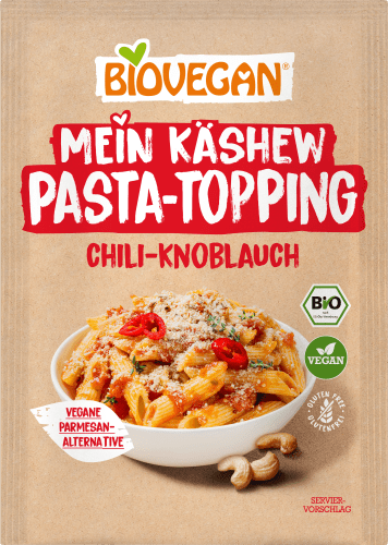 Chili & Topping, 50 Knoblauch, Käshew g Pasta Mein