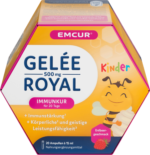 Gelee Royal 500 Kinder Ampullen Erdbeere 20 St, 300 ml | Immunsystem stärken