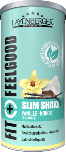 Diät Shake, Slim Shake Vanille & Kokos, 396 g | Abnehmen
