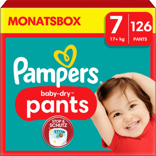 Large St Gr.7 (17+ Dry Baby Extra Monatsbox, Baby kg), Pants 126