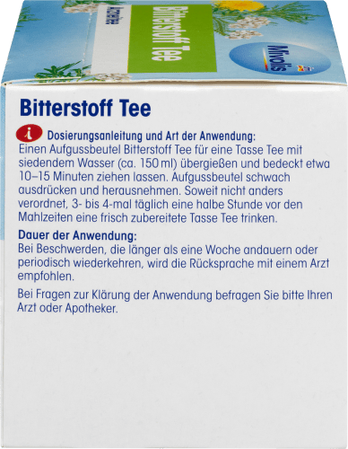 Arznei-Tee 21 Tee g (12 Beutel), Bitterstoff