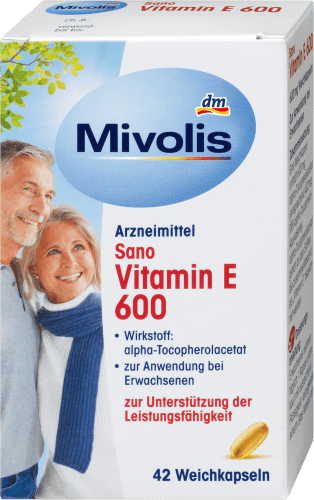 Sano Vitamin E 600, Weichkapseln, 42 St