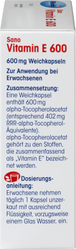 Sano Vitamin E Weichkapseln, 42 St 600