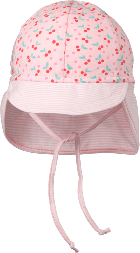 Baby Mütze, Gr. mit 1 rosa, St 44/45, Bio-Baumwolle
