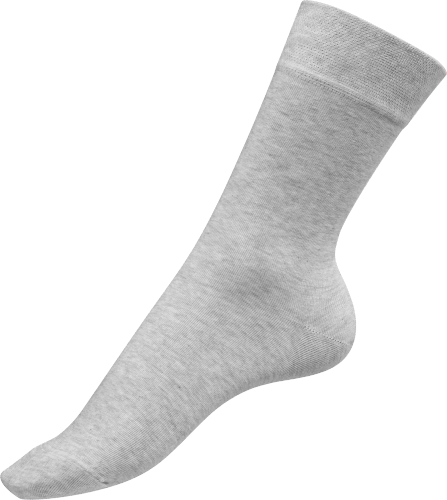 Socken mit 39-42, Gr. 1 grau, Bio-Baumwolle, St